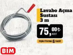 SGS LAVABO AÇMA SUSTASI 3 M